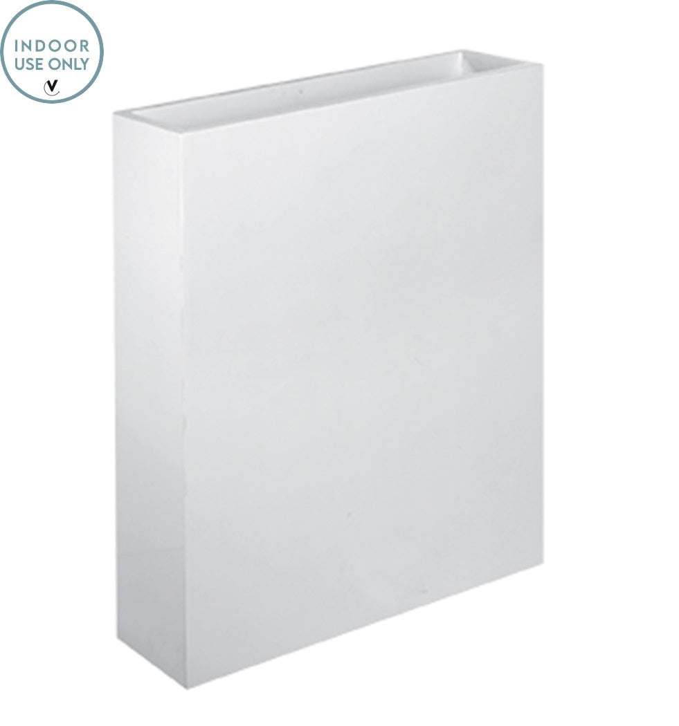 Pot South Dakota M shiny white L56 x B23 x H76 cm  (Shiny white L56 x B23 x H76 cm)