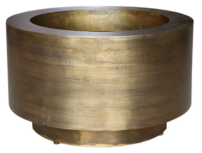 Pot Uyuni M aged brass Ø60 x H35 cm - Laatste stuks -> Verwachte binnenkomst Augustus (Aged Brass Ø60 x H35 cm)
