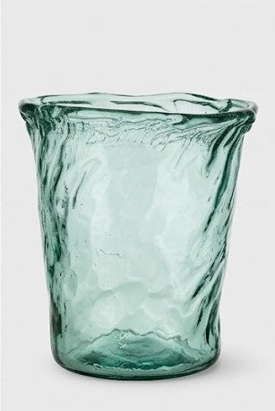 Vase Maris – mundgeblasene Glasvase in Grün