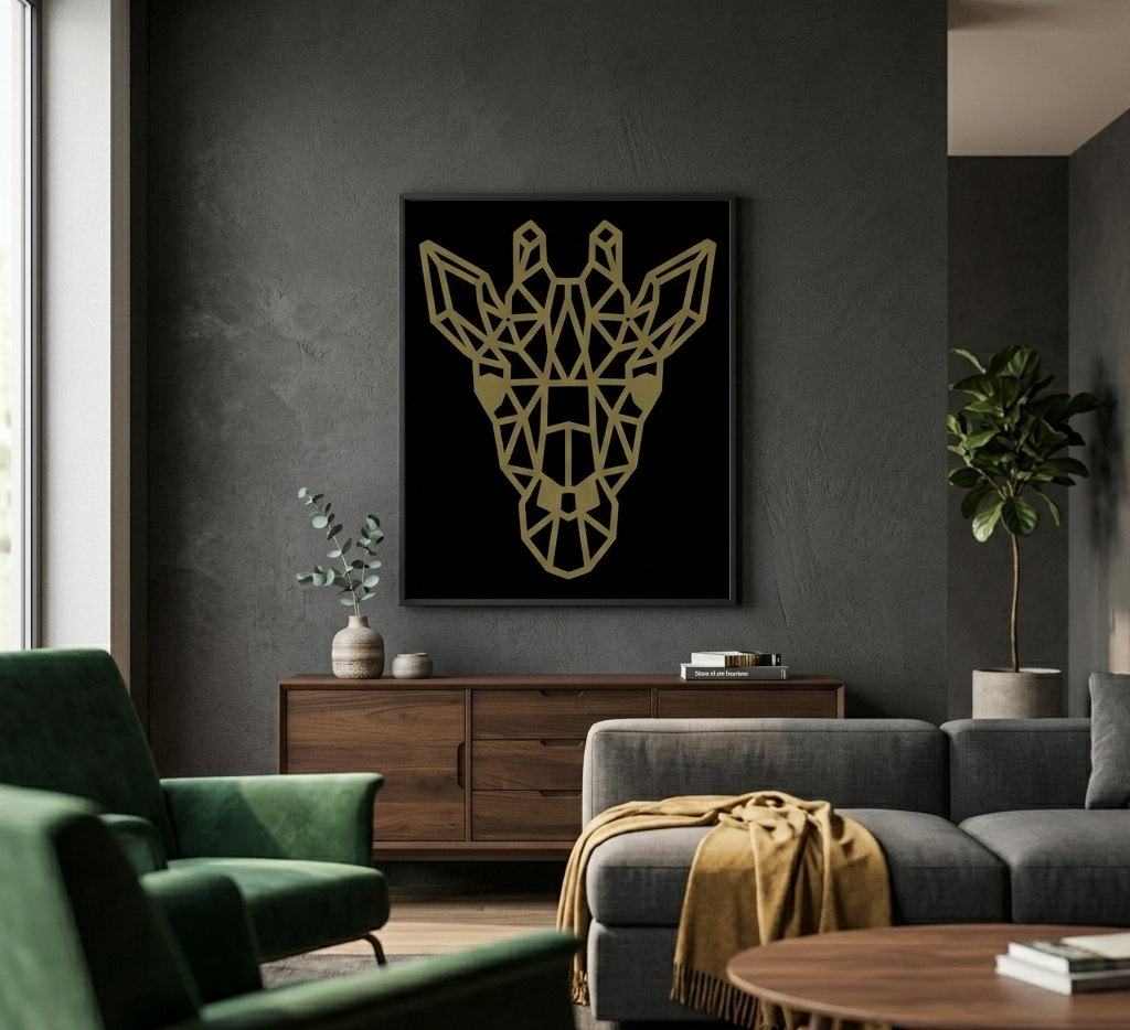 Wanddekoration Giraffe