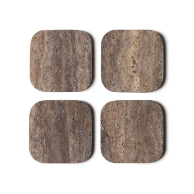 Untersetzer Marmor - Organisch - 4er-Set - 1x10x1cm