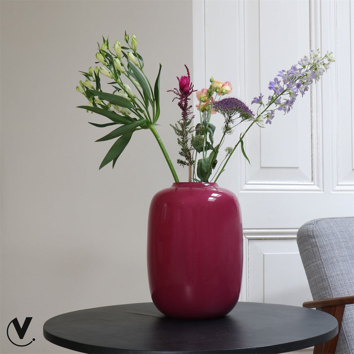 Vaas Artic S mauve Ø21 x H29 cm (Mauve Ø21 x H29 cm)