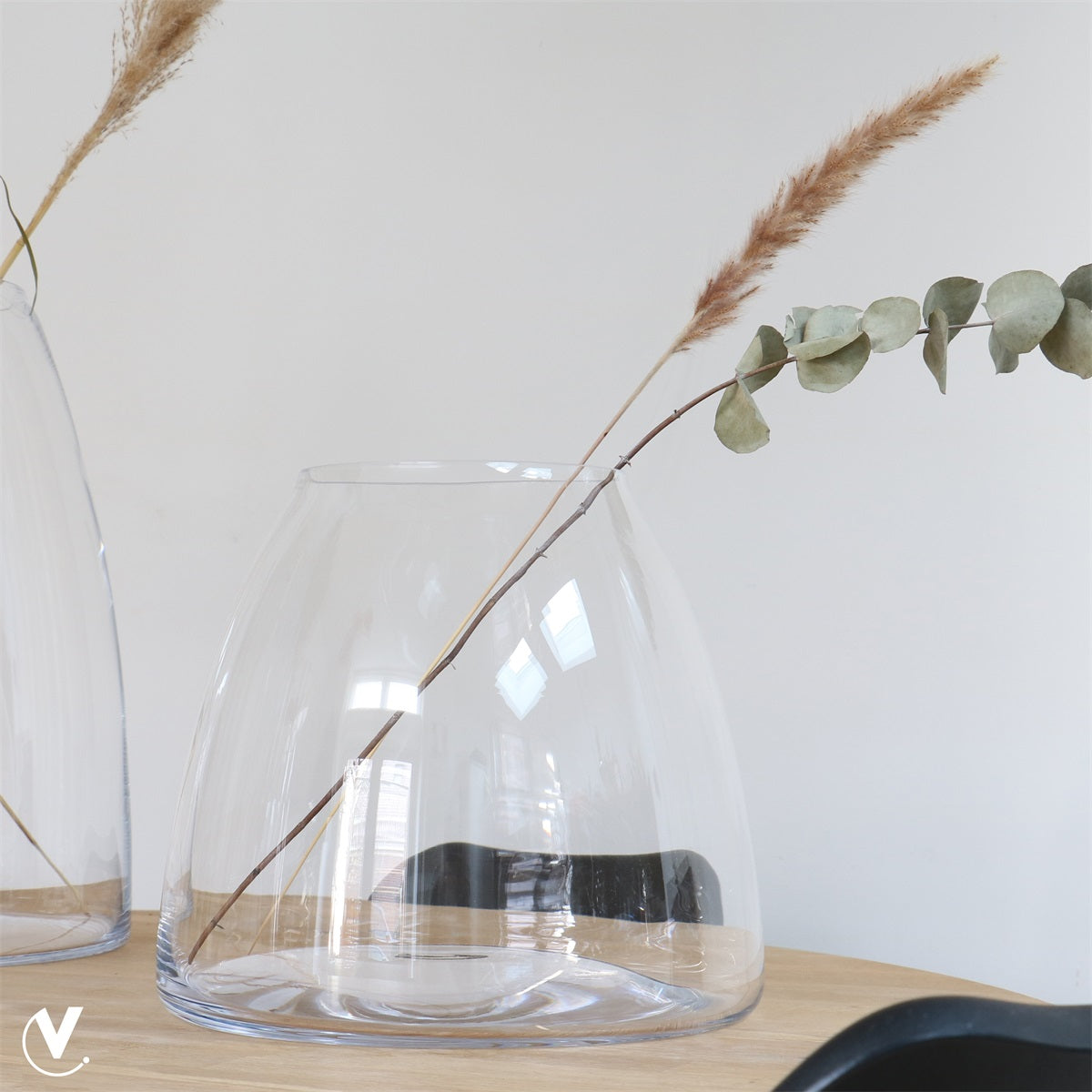 Vaas Travo L transparent Ø32 x H29 cm (Transparant Ø32 x H29 cm)