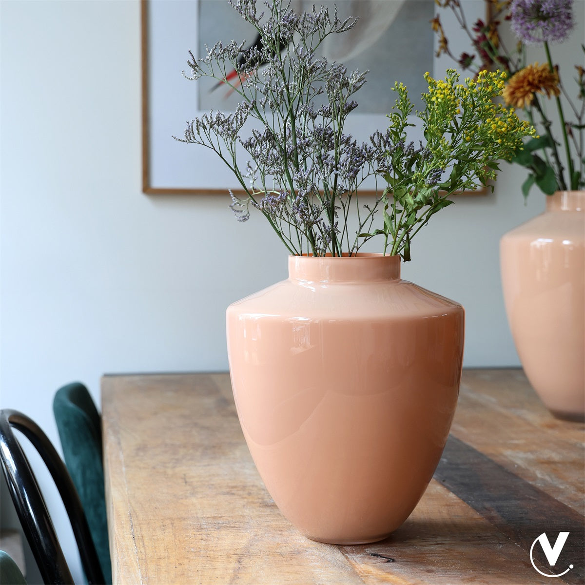 Vaas Tugela S pastel peach Ø24,5 x H29 cm (Pastel Peach Ø24)