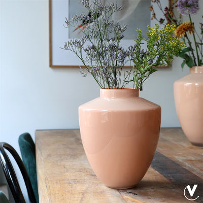 Vaas Tugela S pastel peach Ø24,5 x H29 cm (Pastel Peach Ø24)
