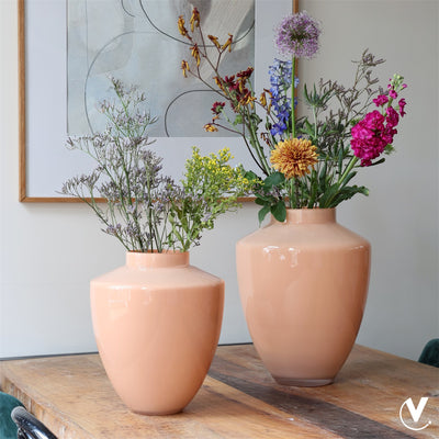 Vaas Tugela M pastel peach Ø28 x H35 cm (Pastel Peach Ø28 x H35 cm)