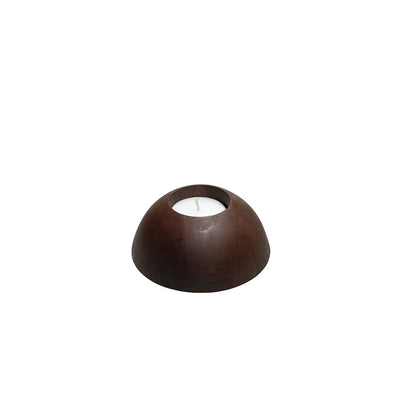 Kaarshouder Aspen XS walnut Ø9 x H4 cm (Walnut Ø9 x H4 cm)