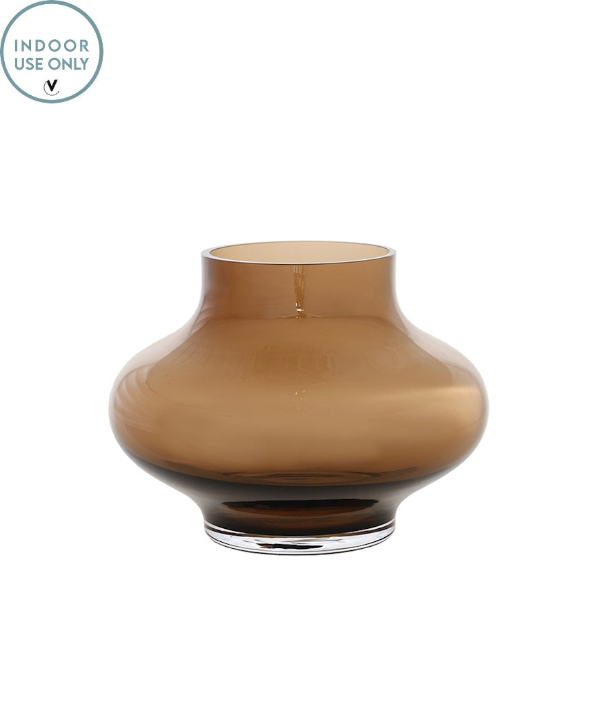 Vaas Ruvuma S taupe Ø20 x H15 cm (Taupe Ø20 x H15 cm)