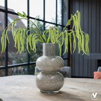 Vaas Alima Elite grey Ø20 x H35 cm -  Laatste voorraad - Laatste voorraad - Deze vaas gaat uit het assortiment maar met de Lindi Vaas bieden we een prachtig alternatief (Grey Ø20 x H35 cm)