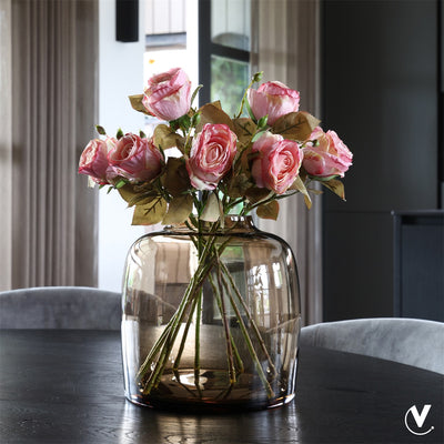 Vaas Bartica M taupe Ø25 x H25 cm (Taupe Ø25 x H25 cm)