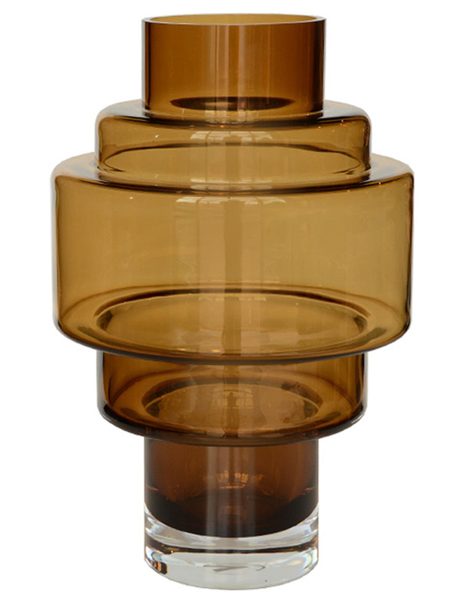 Vaas Kasai L cognac Ø33 x H50 cm (Cognac Ø33 x H50 cm)