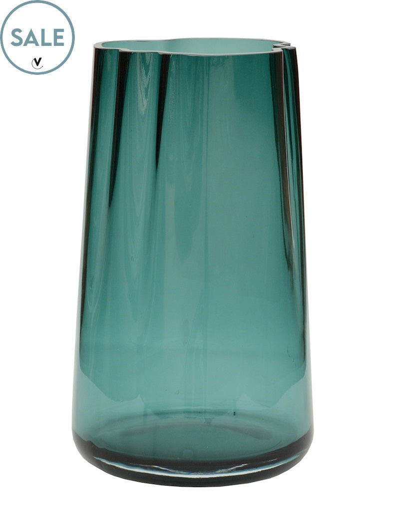 SALE! Vaas Parana L blue Ø20 x H35 cm (Blue Ø20 x H35 cm)