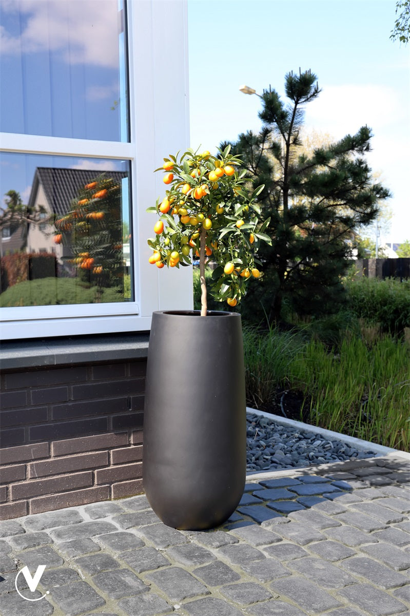 Pot Idaho - Verwachte binnenkomst nog niet bekend Ø35 x H70 cm Black 2